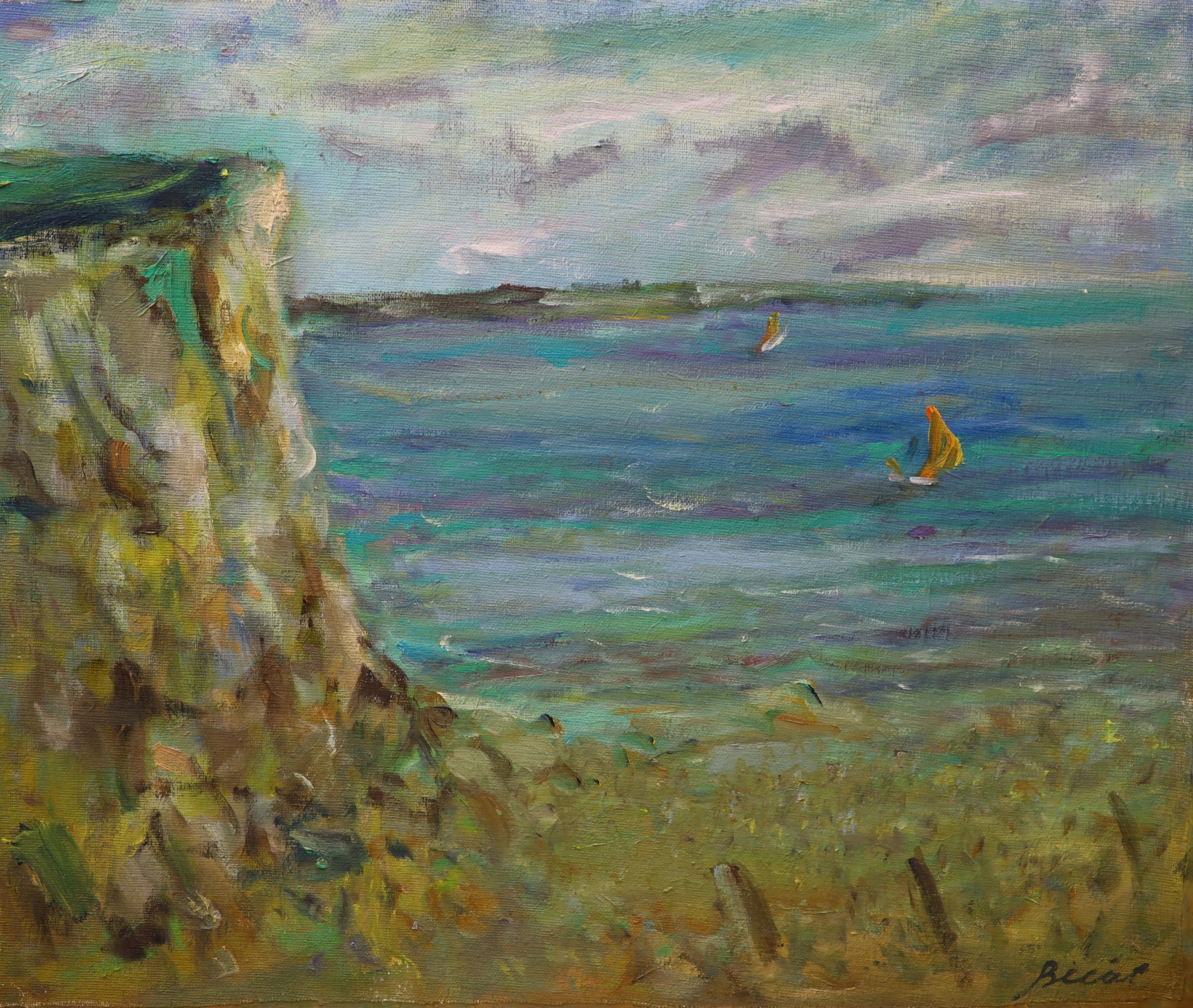 Andre Bicat (1909-1996), oil on board, ‘Dieppe’, signed, 51 x 61cm. Unframed.